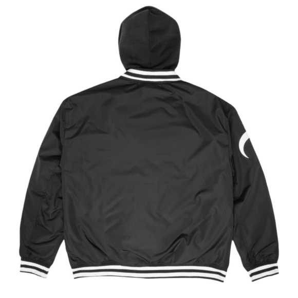 Black Scale Grand Slam Hooded Varsity Jacket Size L NWT - Picture 3 of 12